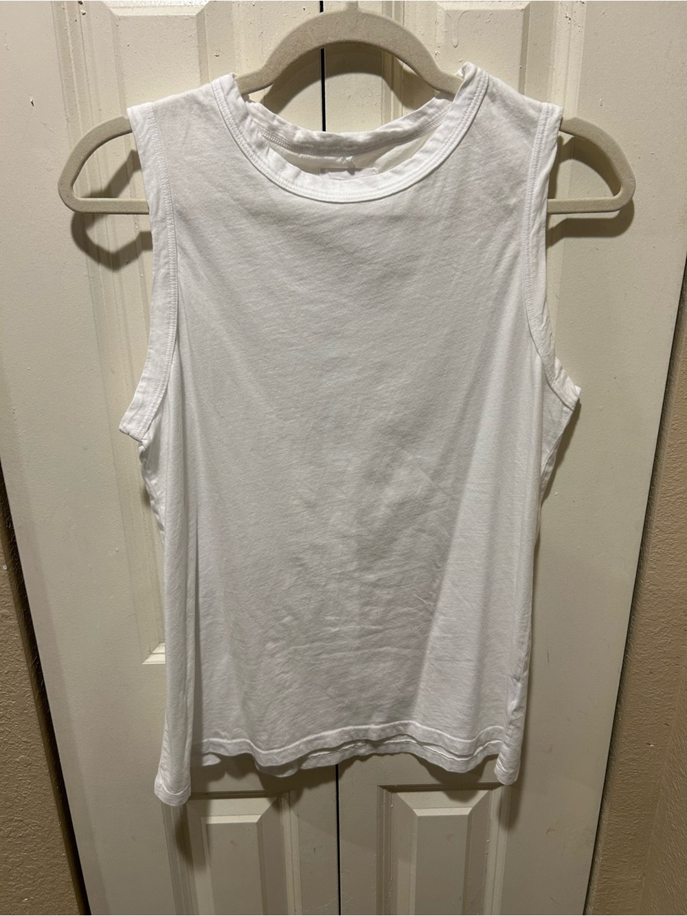 MATE The Label Muscle Tank White 100% Organic Cotton , Small